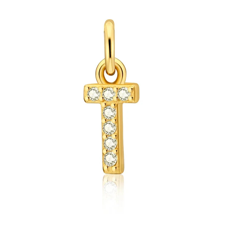 26 Letter Pendant Shiny Charm Pendant DIY Accessories Jewelry DZ423