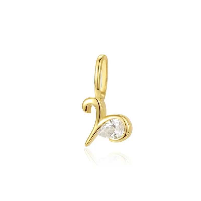 12 constellations Charm Pendant Handmade DIY Accessories DZ1694