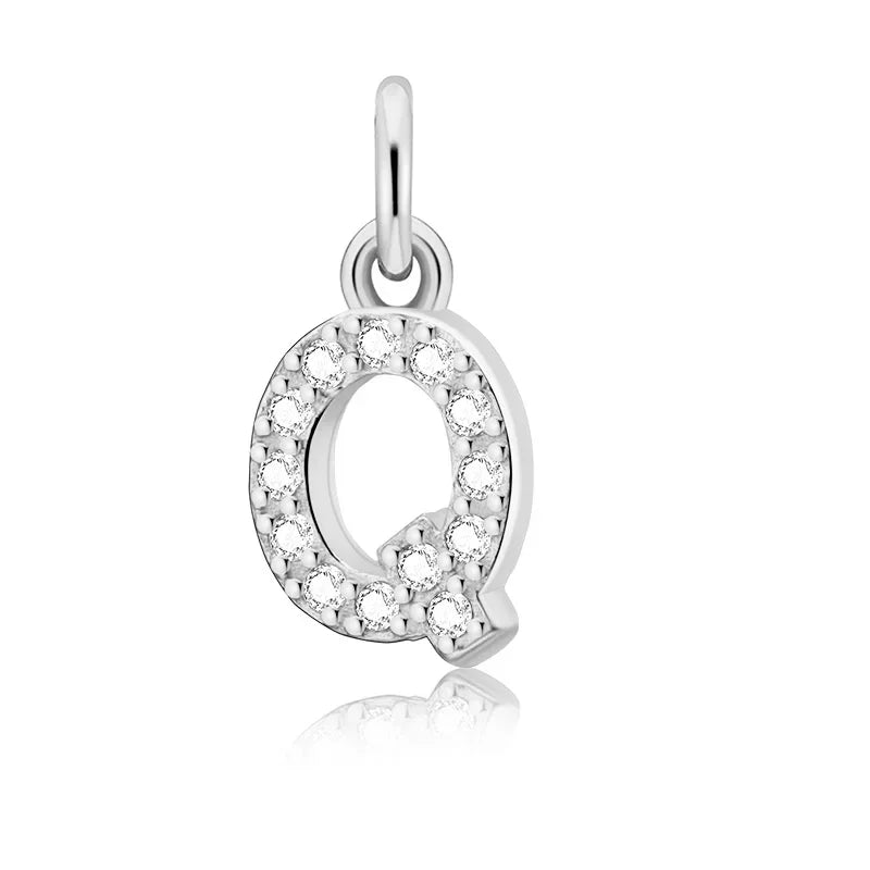 26 Letter Pendant Shiny Charm Pendant DIY Accessories Jewelry DZ423