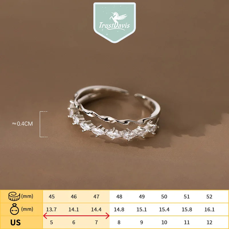 Double Layer Wave Rings DS3910