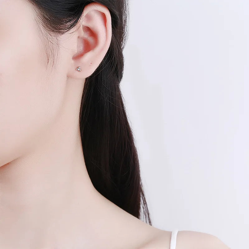 Sweet Mini Beads Screw Earrings DA2349