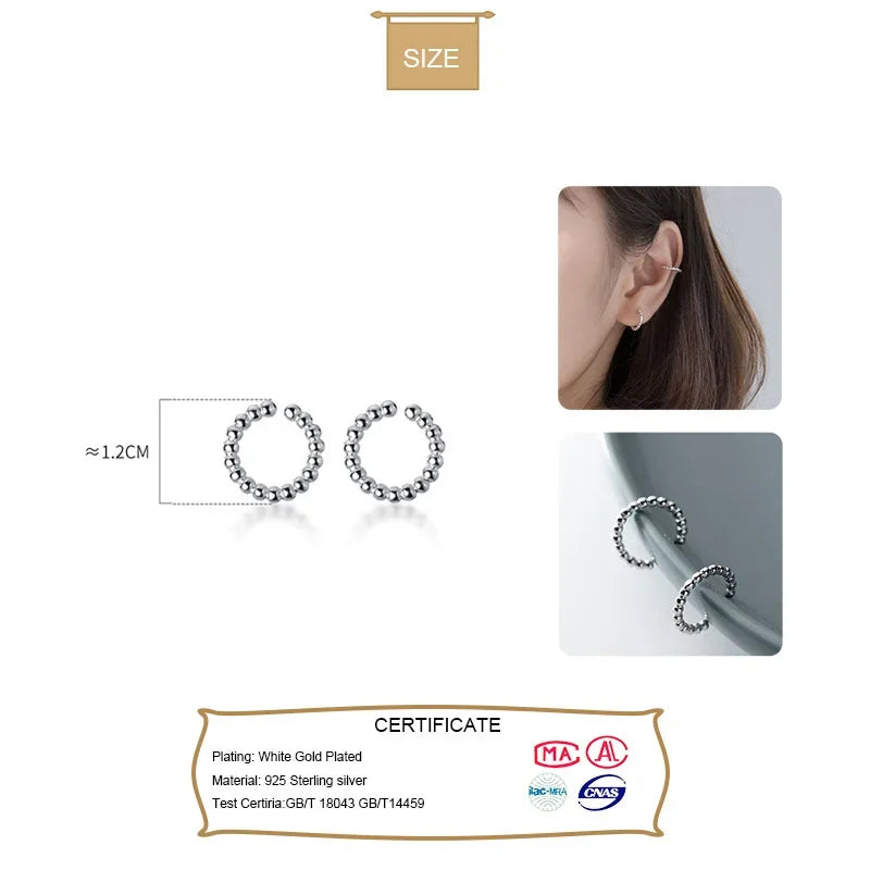 Twist Clip On Earrings Ear Cuff DA596