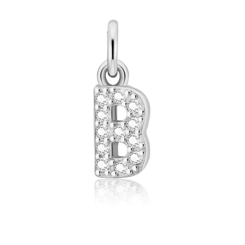 26 Letter Pendant Shiny Charm Pendant DIY Accessories Jewelry DZ423