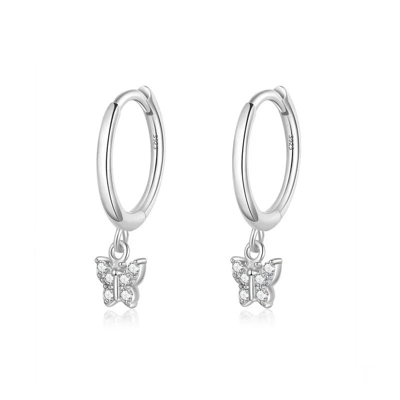 Butterfly Hoop Earrings DS3843