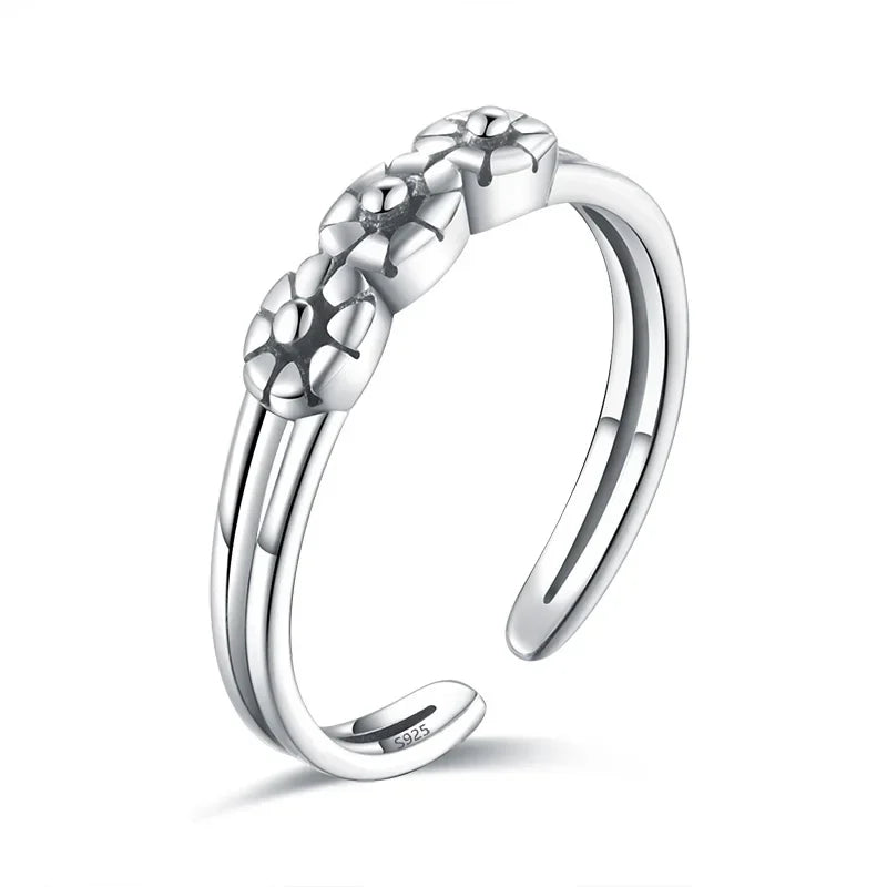 TrustDavis Real 925 Sterling Silver Fashion Knuckle Ring Tail Ring Foot Ring For Women Wedding Party Fine S925 Jewelry DA1947