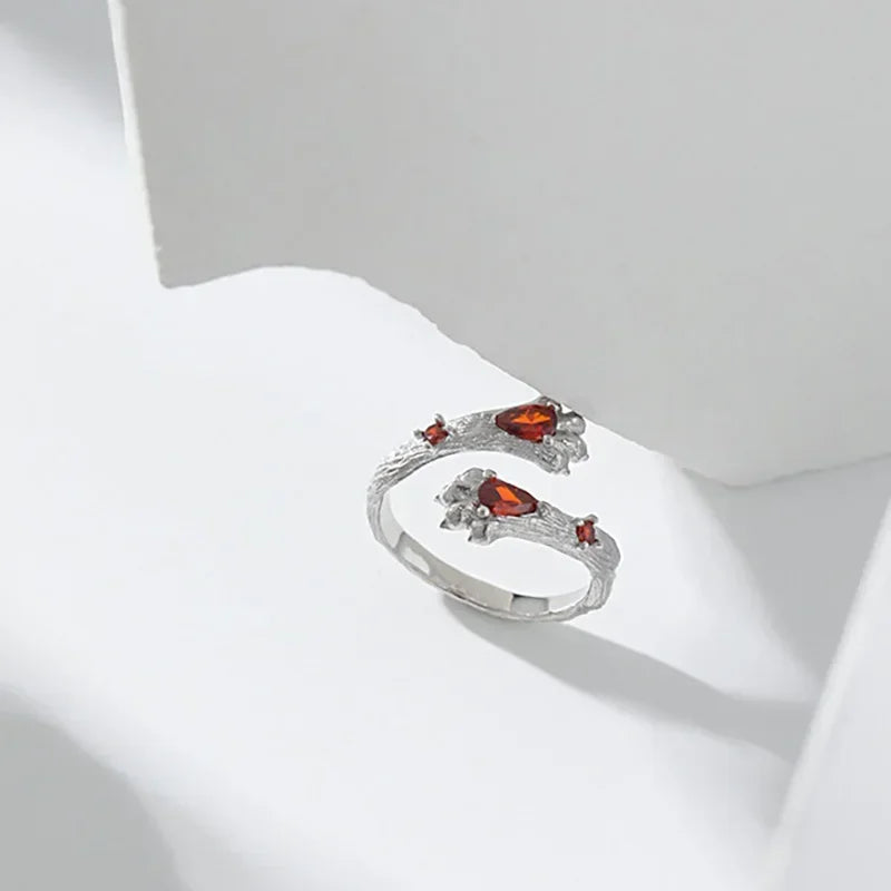 TrustDavis S925 Solid Sterling Silver Cute Cat Claw Cocktail Opening Ring for Women Grils Party Fine Jewelry Wholesale DS3863