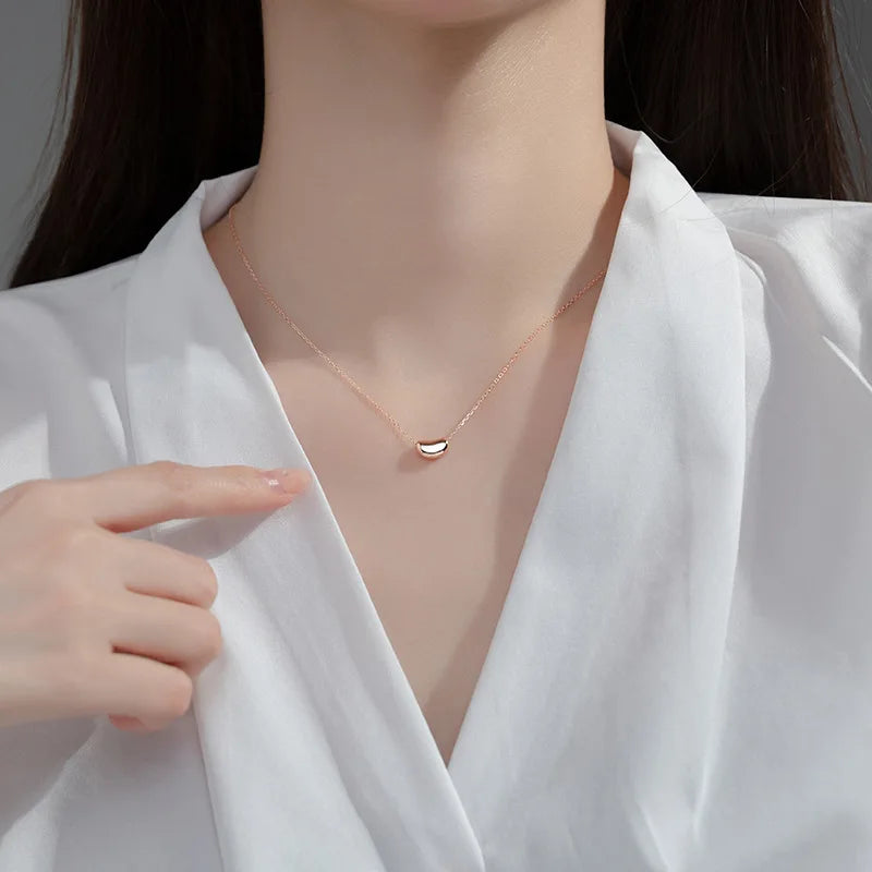 Smooth Geometry Clavicle Necklace DA2958