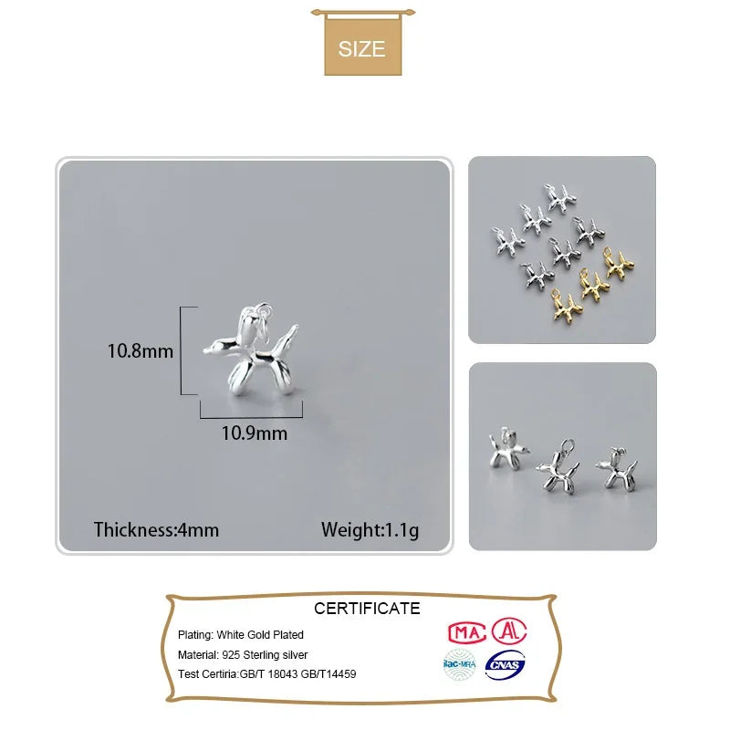 Pendant Handmade DIY Necklace Balloon Dog Accessories HY609