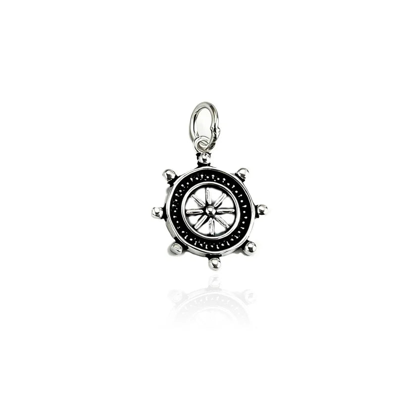 Ship Wheel Charm Pendant DZ1881