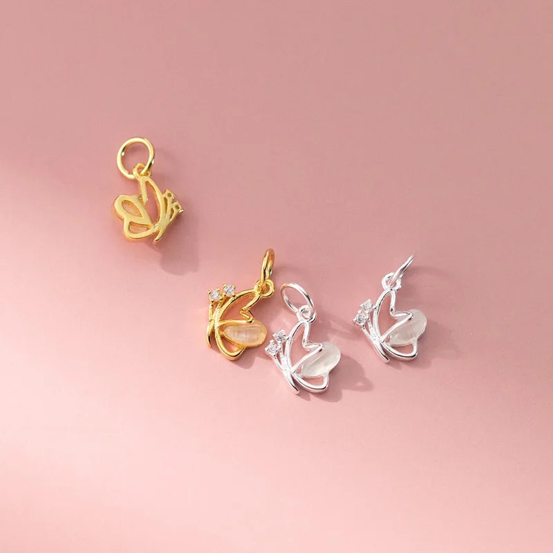 Butterfly Charm Pendant Handmade DIY Accessories DZ1713