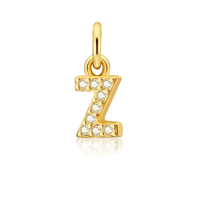 26 Letter Pendant Shiny Charm Pendant DIY Accessories Jewelry DZ423