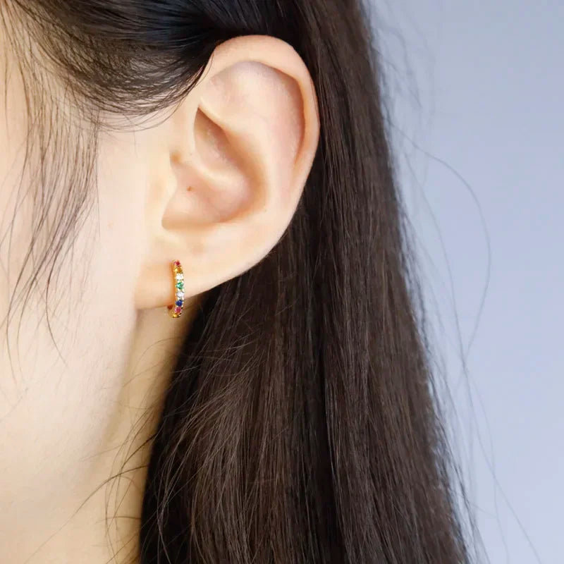 Colors Dazzling Hoop Earrings DS4320