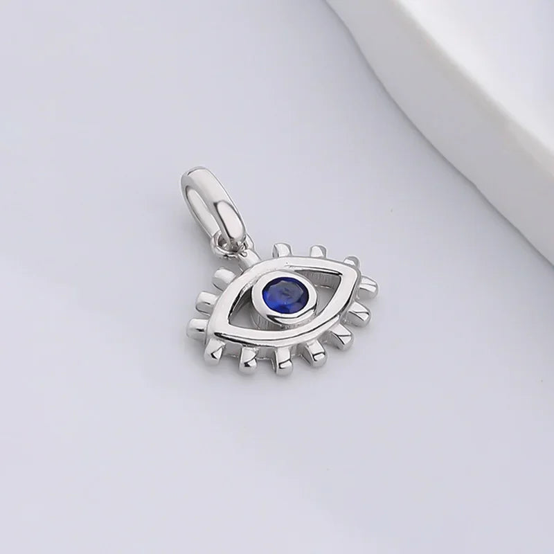 Vintage Eye Zircon Charm Pendant for Women DIY Accessories Jewelry DZ982
