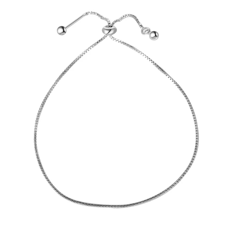 Bracelet For Women Box Chain DIY Adjustable Bracelet Wedding Party HY692