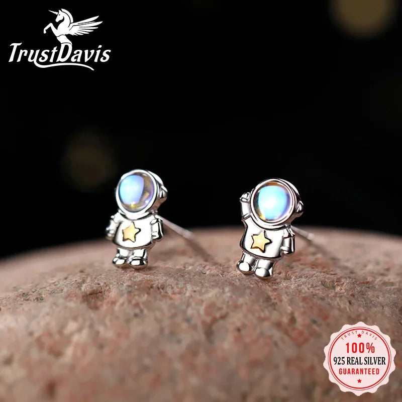 Sweet Astronauts Moonstone Stud Earring DA2568