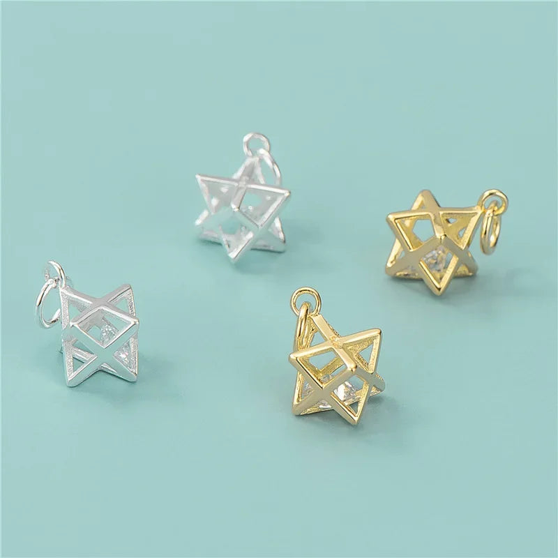 Rhombus Shiny Charm Pendant Handmade DIY Accessories HY684