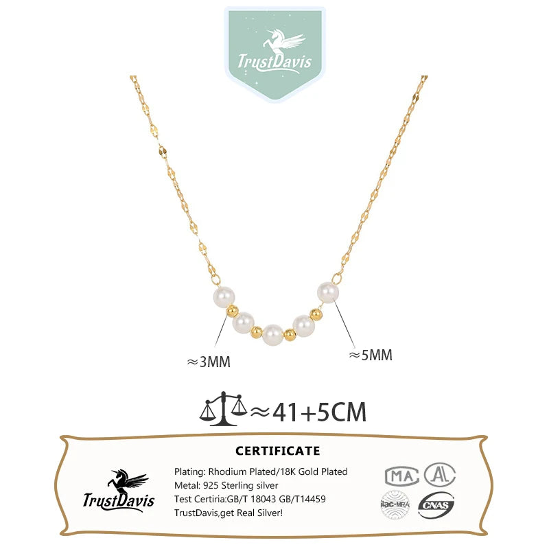 Pearl Clavicle Necklace DS4822