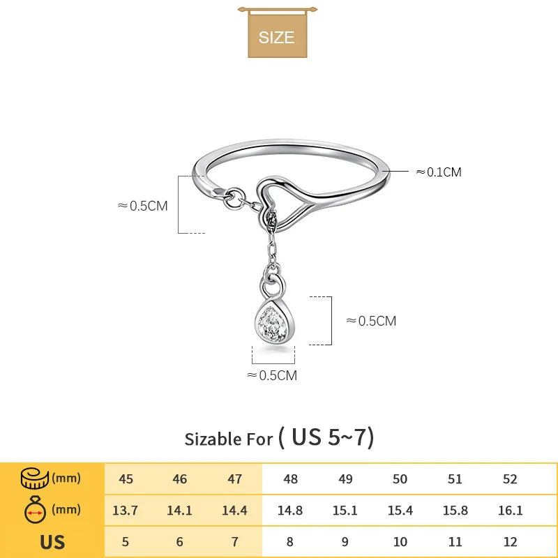 Beads Chain Open Finger Ring DS1891
