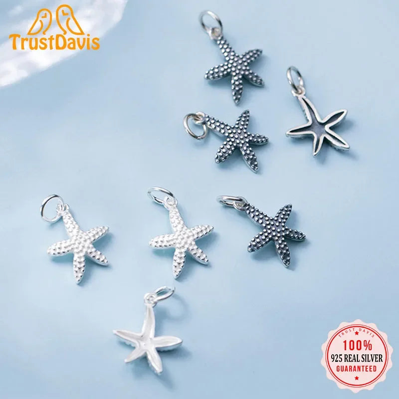 Starfish Charm Pendant DIY Accessories Jewelry DZ274