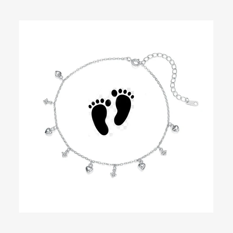 Zircon/Butterfly/Lotus/Bell Tassel Anklet DS4363