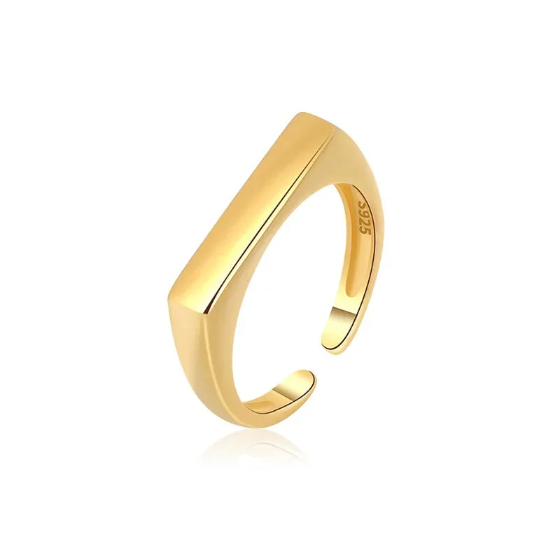 Simple Water Drop Cocktail Opening Ring DS3939