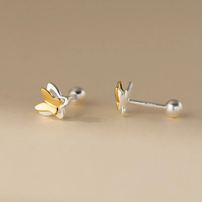Two-tone Butterfly Earrings DS4913