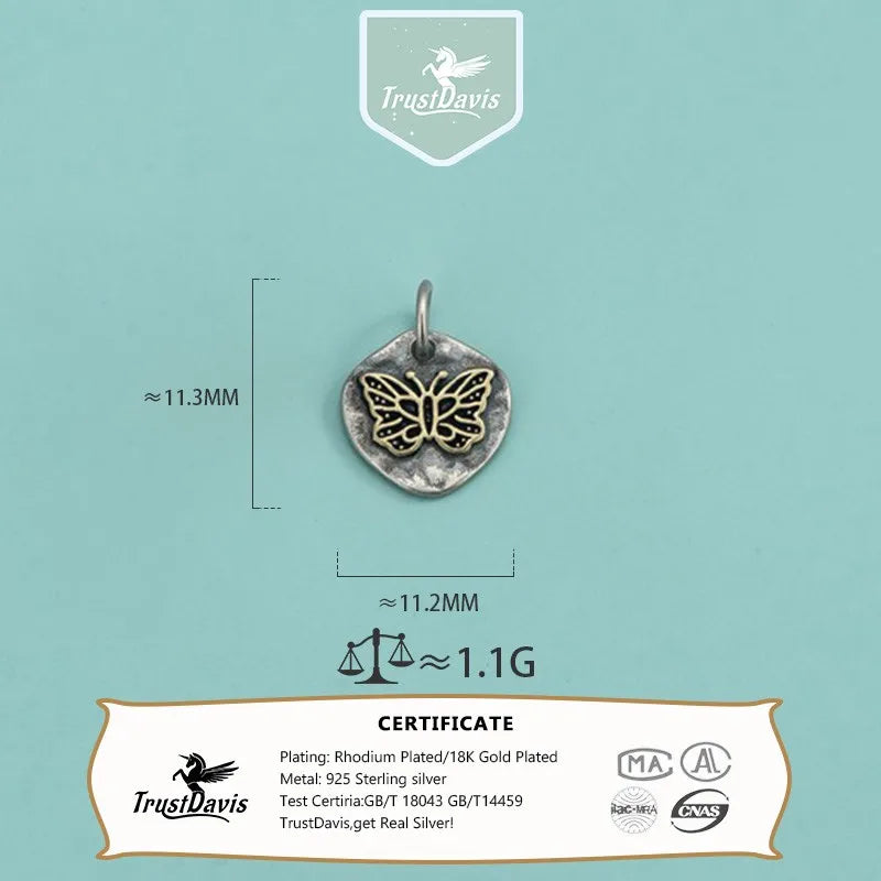 Insects Butterfly Charm Pendant DZ1639