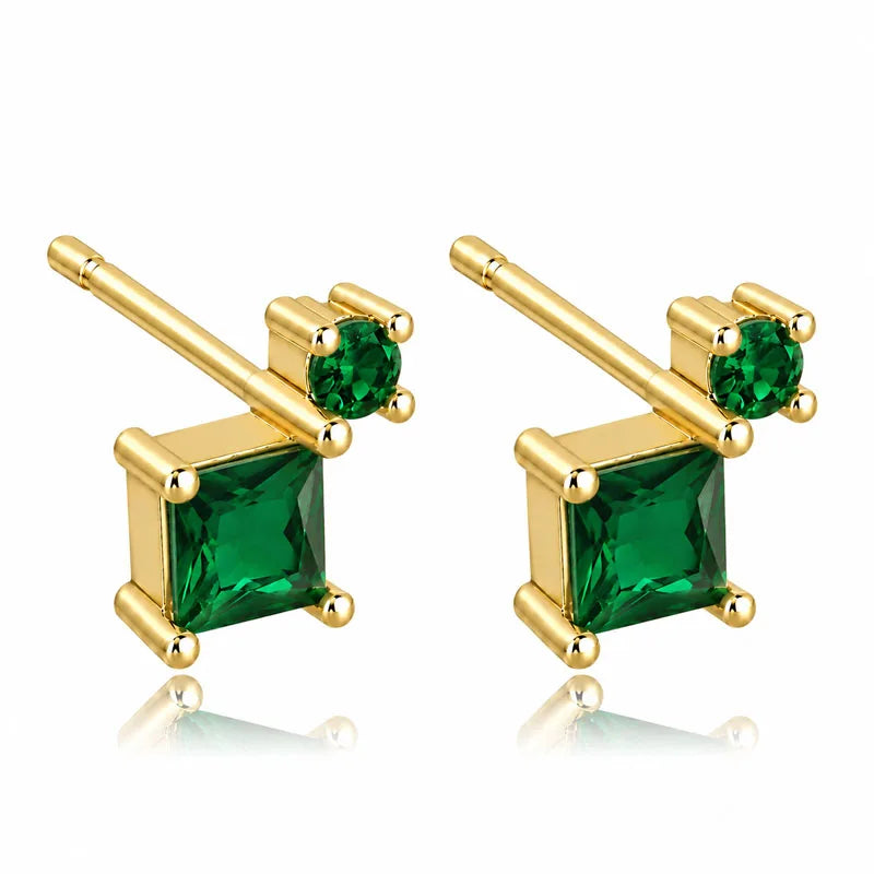 Stacked Colored Zircon Earrings DS4916