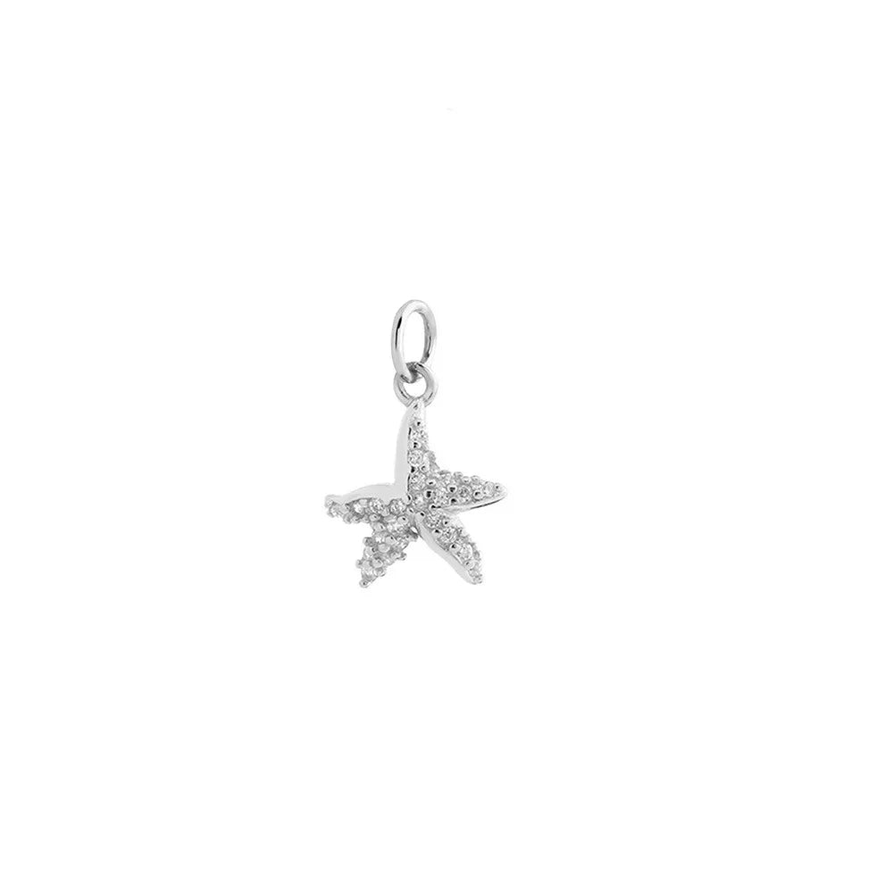 TrustDavis Real 925 Sterling Silver Fashion Shell Cross Charm Pendant Handmade DIY Accessories Fine Jewelry Wholesale DZ1812