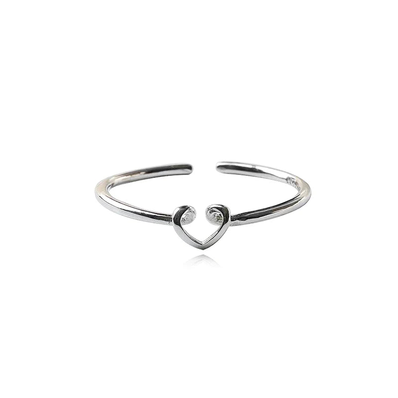 Hollow Heart Open Ring DS4785