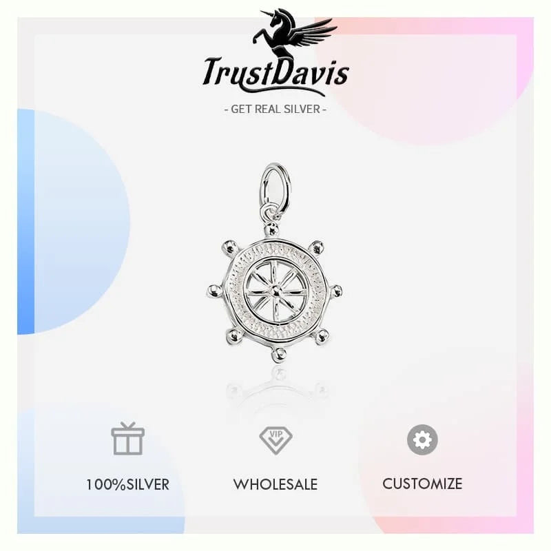 Ship Wheel Charm Pendant DZ1881