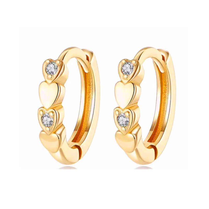 Romantic Heart Hoop Earrings DG0070