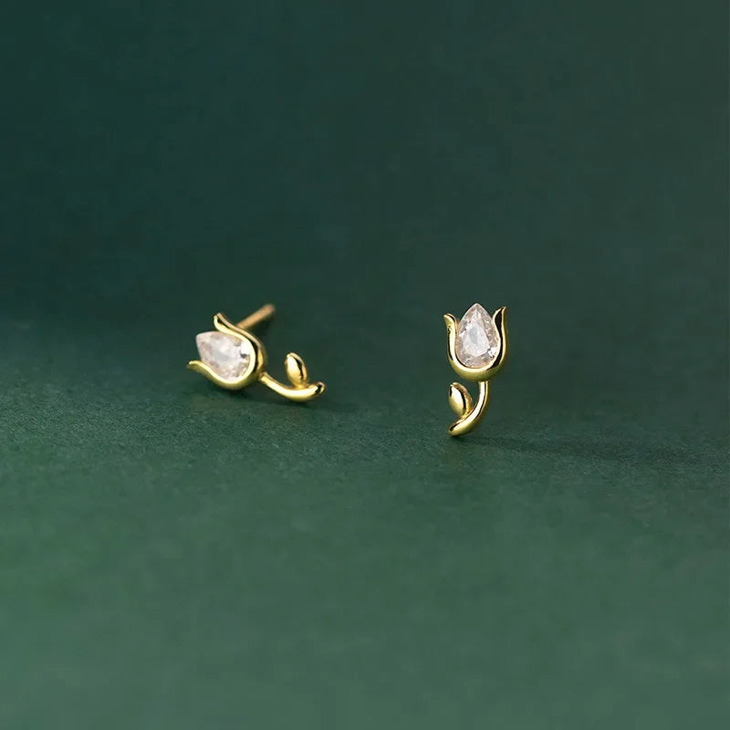 Tulip Flower Stud Earrings DA3144