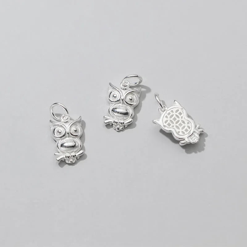 Animal Owl Charm Pendant DIY Accessories DZ98