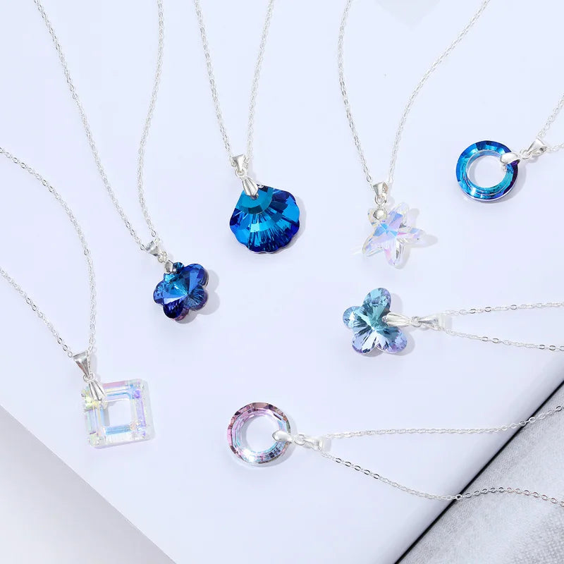 TrustDavis Women 925 Solid Sterling Silver Butterfly Necklace for Lady Girls Birthday Gift Fine S925 Jewelry DS4231