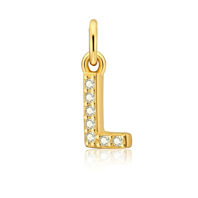 26 Letter Pendant Shiny Charm Pendant DIY Accessories Jewelry DZ423