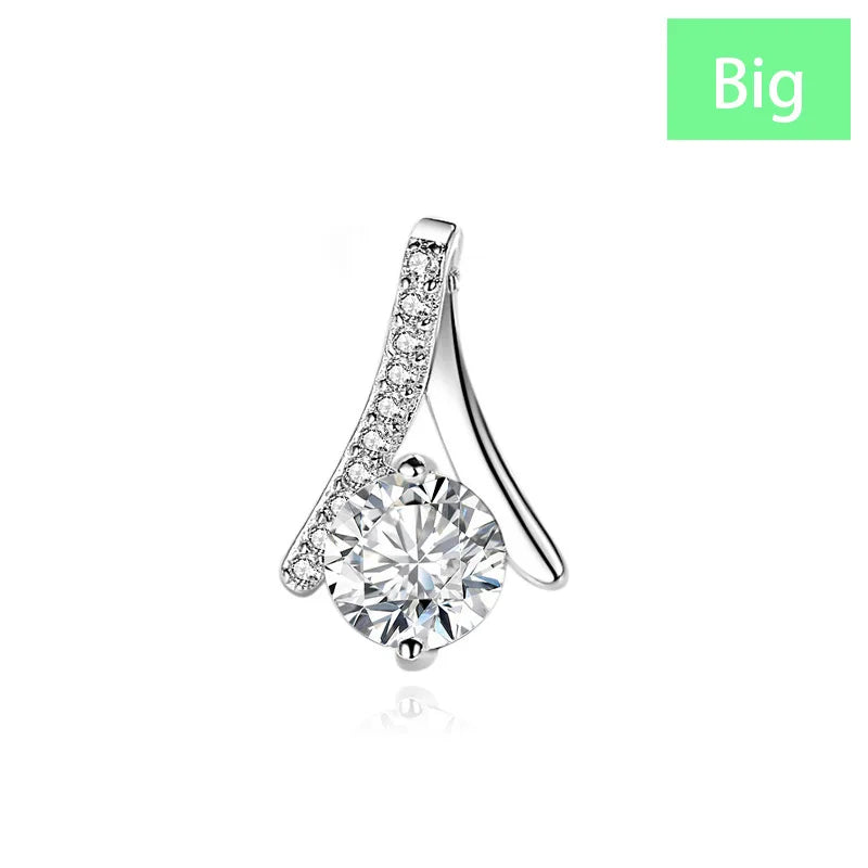 Fashion Simple Teardrop Shape Zirconia Pendant Handmade DZ1753