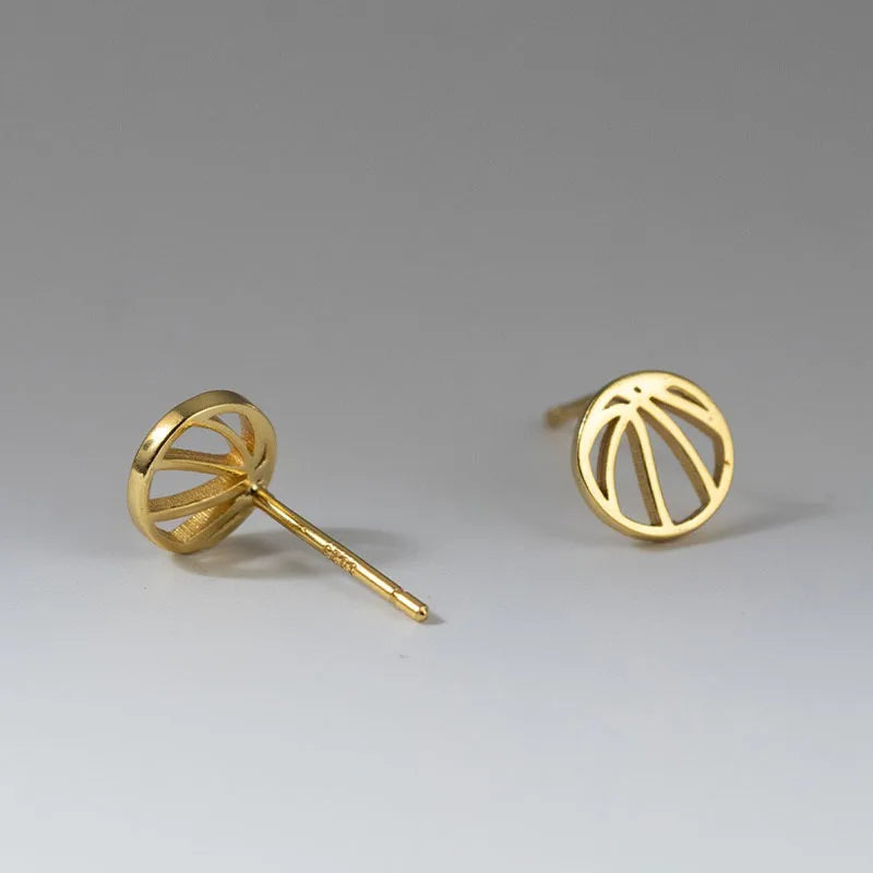 Basketball Openwork Stud Earrings DS4925