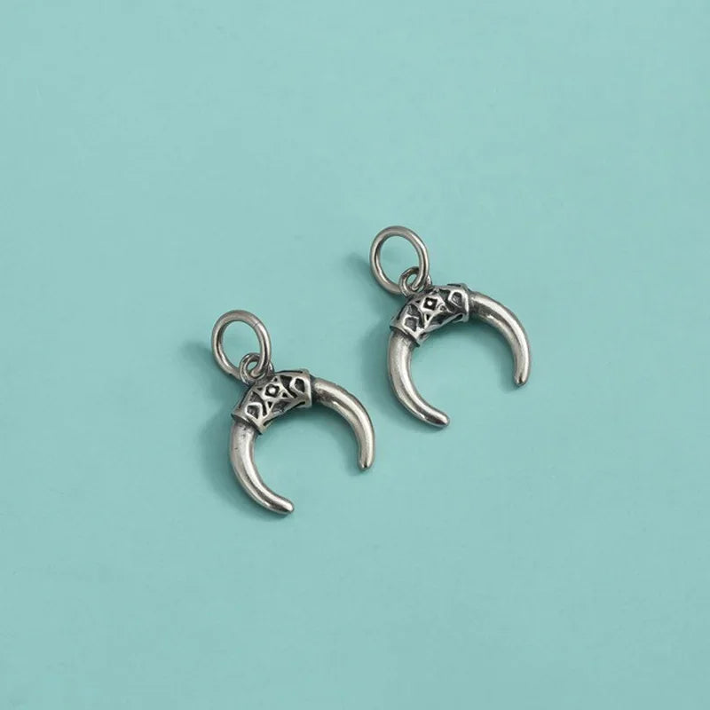Retro Crescent Charm Pendant DIY Necklace Accessories DZ1641