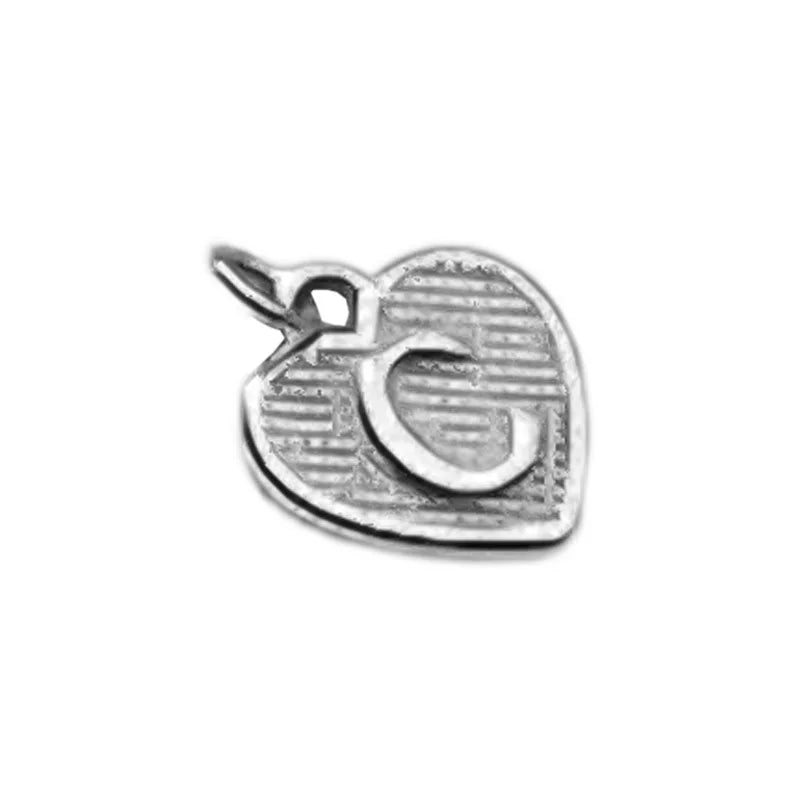TrustDavis Real 925 Sterling Silver Name Necklace 26 Heart DIY Accessories Pendant for Women Wedding Clavicle Jewelry DZ1795