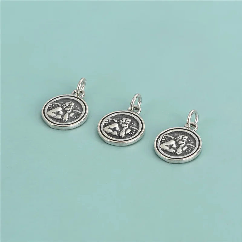 Cherub Charm Pendant Handmade DIY Accessories Fine Jewelry DZ669