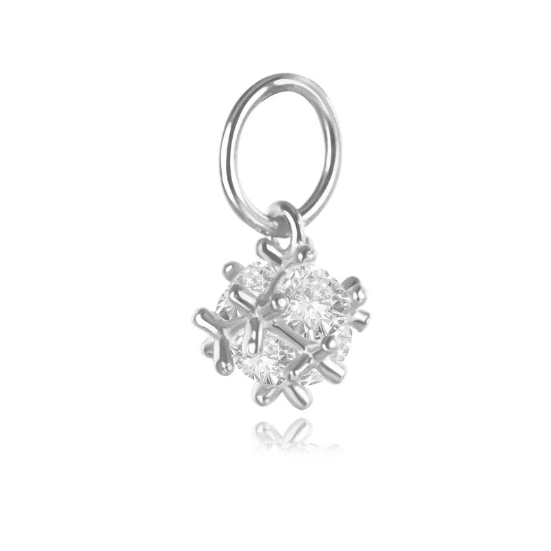 Irregular ShinyCZ Charm Pendant DZ297