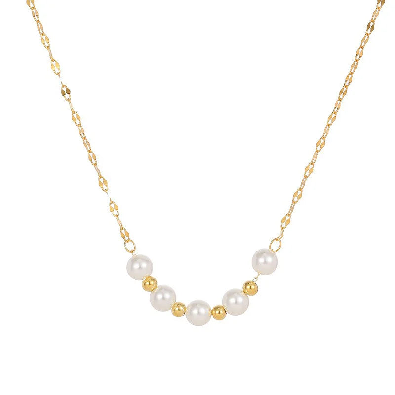 Pearl Clavicle Necklace DS4822