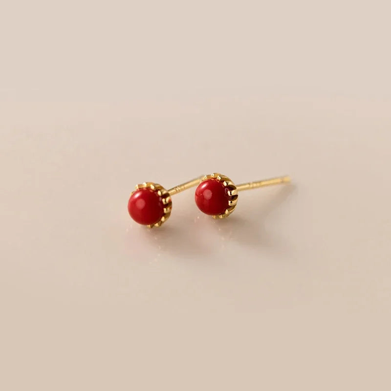 Minimalist Synthetic Pearl Stud Earrings DS4631