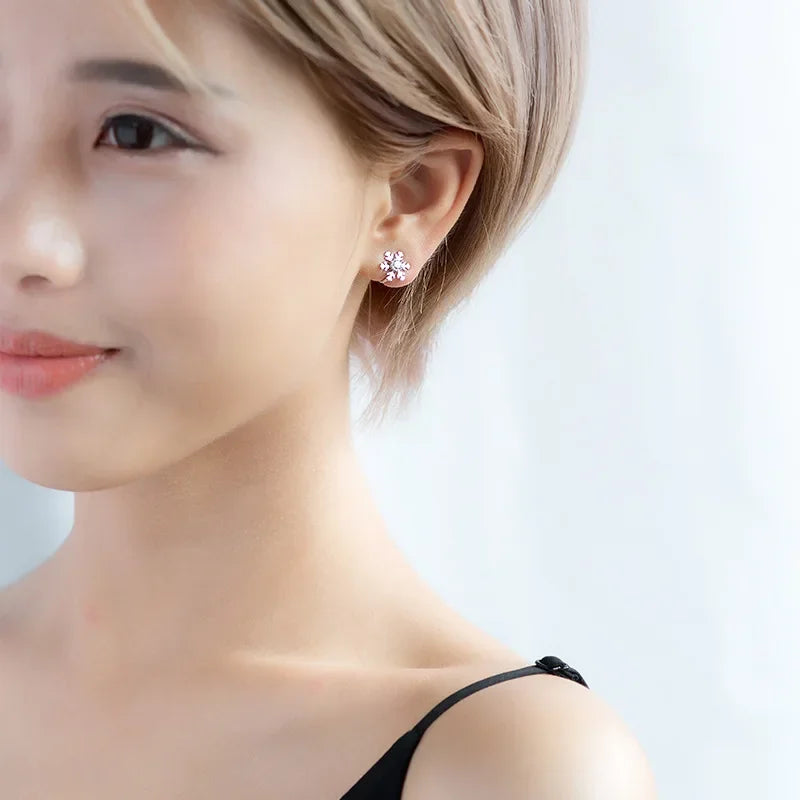 Trusta 100% 925 Sterling Silver Snow Cz Ear Cuff Clip on Earrings For Women Girl Without Piercing Earings Jewelry DS476