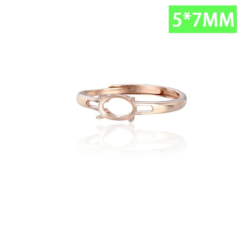 Four claw ring 4 6 8 10 empty bracket handmade DIY accessories DZ1689