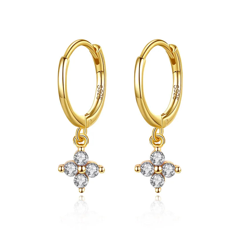 Colored Zircon Hoop Earrings DA2653