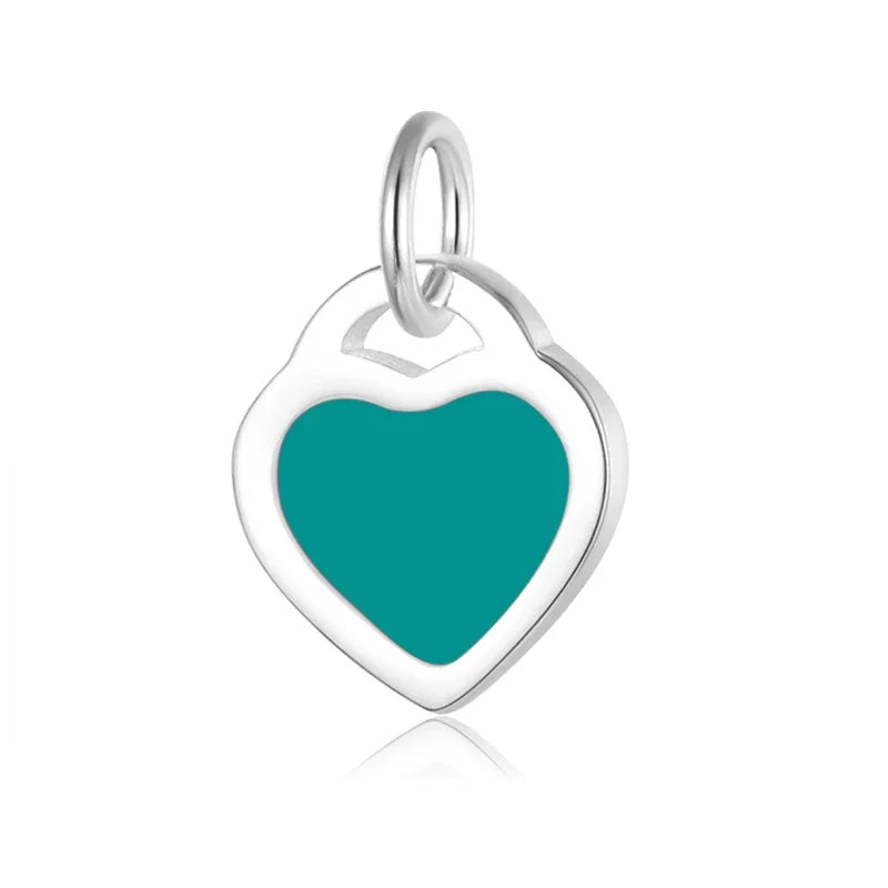 Glaze Heart Love Pendant HY881
