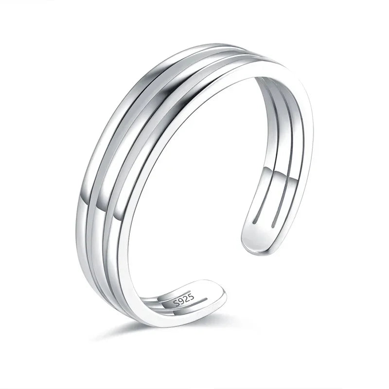 TrustDavis Real 925 Sterling Silver Fashion Knuckle Ring Tail Ring Foot Ring For Women Wedding Party Fine S925 Jewelry DA1947