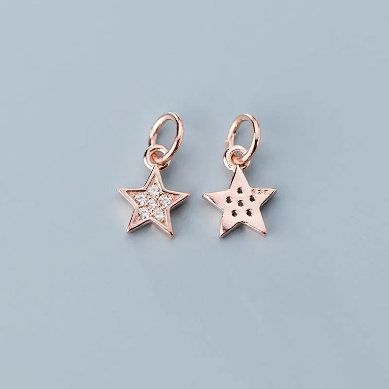 Star Dazzling Charm Pendant DIY Accessories Jewelry DZ109